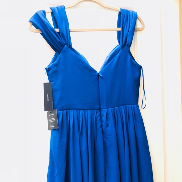 Lulu’s Royal Blue Chiffon Cocktail Dress - NWT - Picture 2 of 7